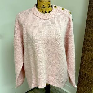 J. Crew Alpaca/Wool/Acrylic Pink Sweater